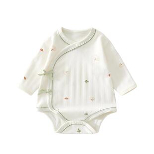 新生婴儿衣服春秋季包屁衣0到3个月初生宝宝秋装三角哈衣纯棉a类6