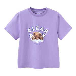 森马儿童短袖T恤新款可爱萌宠印花宽松亲肤亲子装夏男童女童上衣