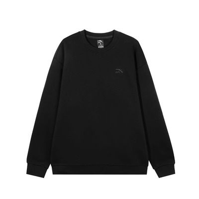 安踏加绒运动卫衣长袖t恤