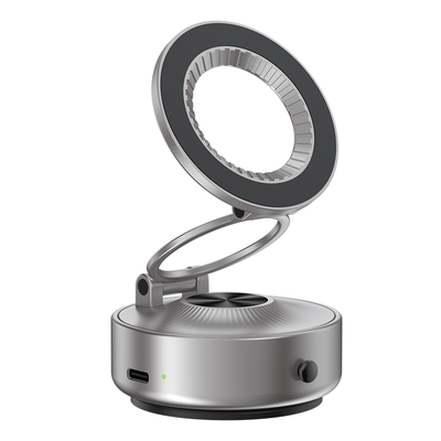 全自动真空吸附车载磁吸手机支架