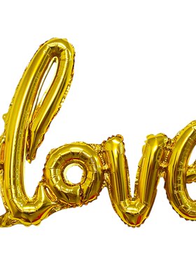 结婚连体love铝膜气球求婚表白