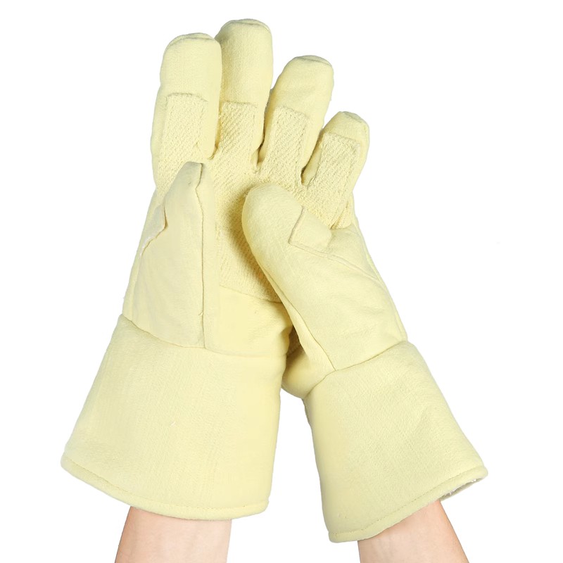 CASTONG卡司顿500度耐高温手套 防烫五指隔热工业烤箱棉ABY-5T-34