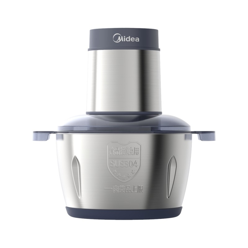 美的绞肉机家用小型搅拌机多功能不锈钢料理机碎肉打肉机官方正品