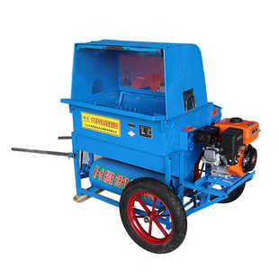 新型干湿两用全喂入打谷机家用小型多功能小麦高粱水稻脱粒机器