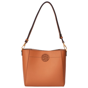 暇步士女包新款大容量水桶包时尚牛皮单肩包高级上班通勤斜挎包女