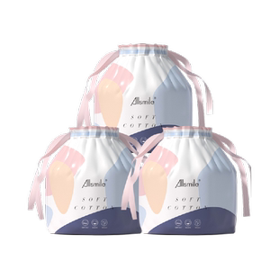 哎哟咪一次性洗脸巾棉柔巾洁面巾加厚干湿两用美容院卷筒式3卷装