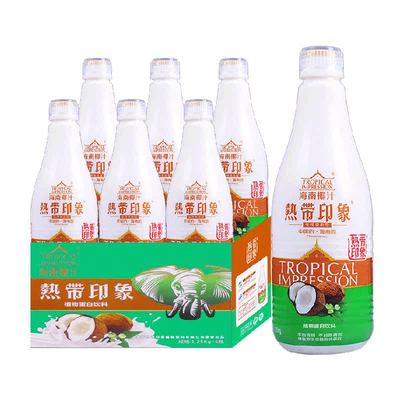 热带印象椰汁1.25L*6大瓶聚餐装