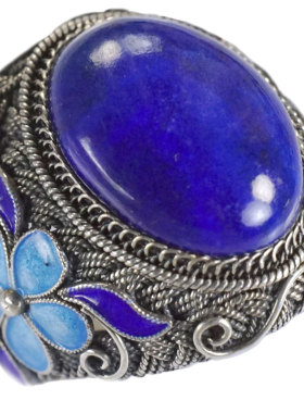 天醉手工复古宫廷掐丝珐琅戒指