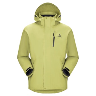 Camel骆驼户外冲锋衣男三合一可拆卸防风防水冬季加绒加厚外套女