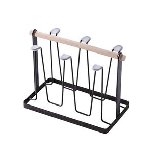 茶杯架创意水杯架茶道家用玻璃杯子置物架客厅沥水倒挂铁艺收纳架