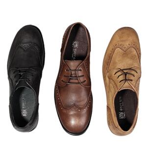 原创欧美复古英伦风擦色牛皮布洛克款式皮鞋雕花男士商务休闲鞋