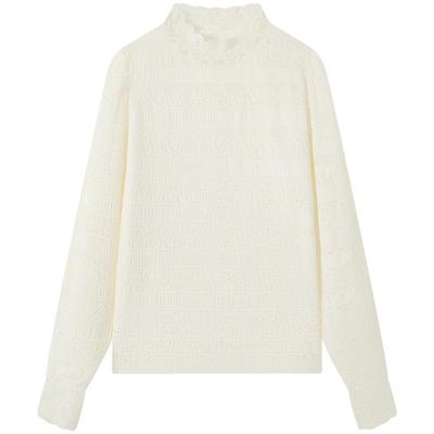 慕兔法式半高领打底衫