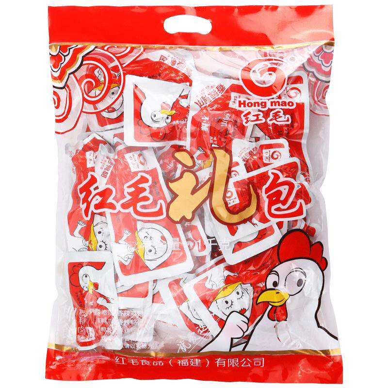 红毛福建特产零食大礼包卤味鸡爪