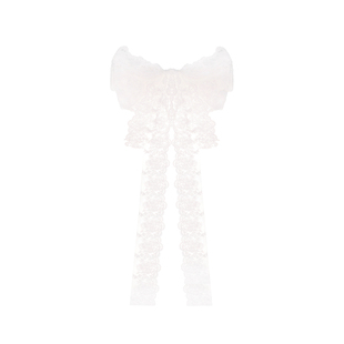 BXA蕾丝超仙蝴蝶结飘带发夹女后脑勺优雅气质头饰发卡高级感发饰