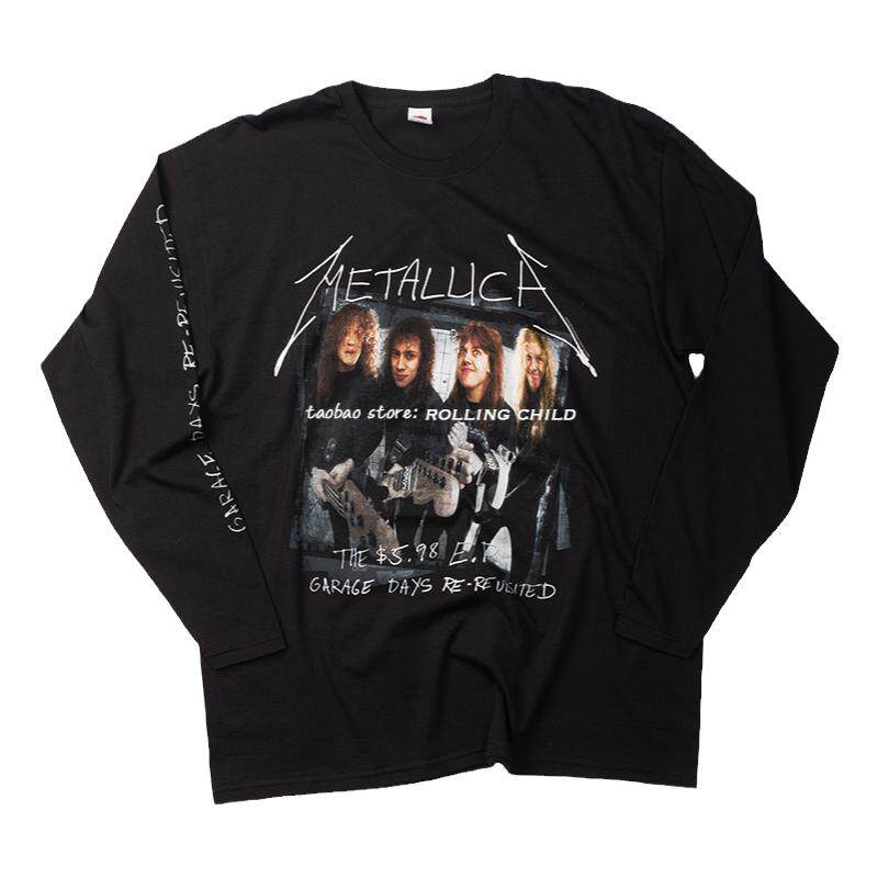 正版Metallica摇滚长袖T恤现行版