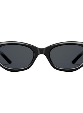 帕森猫眼墨镜女前卫个性窄框显瘦显脸小防晒遮阳太阳镜男PZ12735