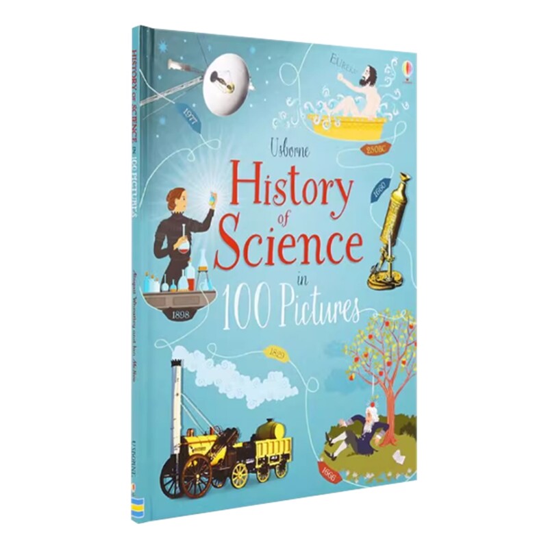 Usborne 尤斯伯恩 History of science in 100 pictures 100图说科学史 原版英文图书原版进口英文单词幼儿早教英语科普启蒙绘本