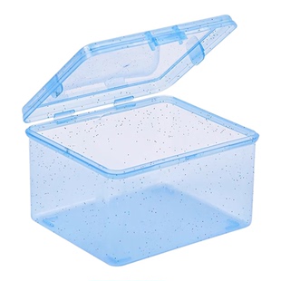 日式卡片收纳盒透明桌面名片杂物装小卡的盒子塑料卡片办公整理盒