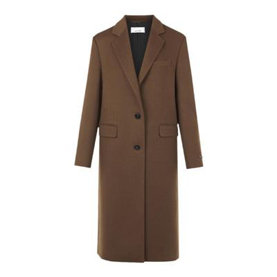 朗姿纯羊毛复古正肩西装