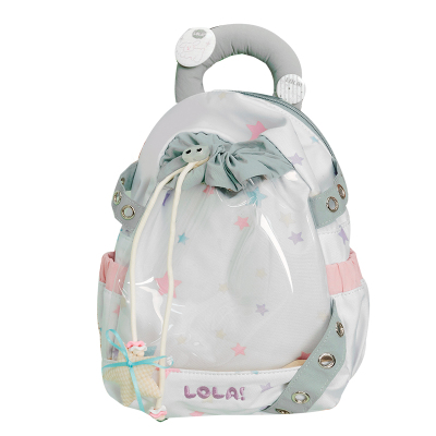 LOLA DESIGN天使波点双肩痛包 斜挎痛包日常出游通勤晒娃吧唧背包