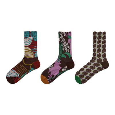 复古风轻奢高级感中筒袜