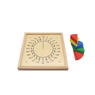 蒙台蒙特梭利数学教具蒙氏儿童幼儿早教益智玩具圆形分数板专业版
