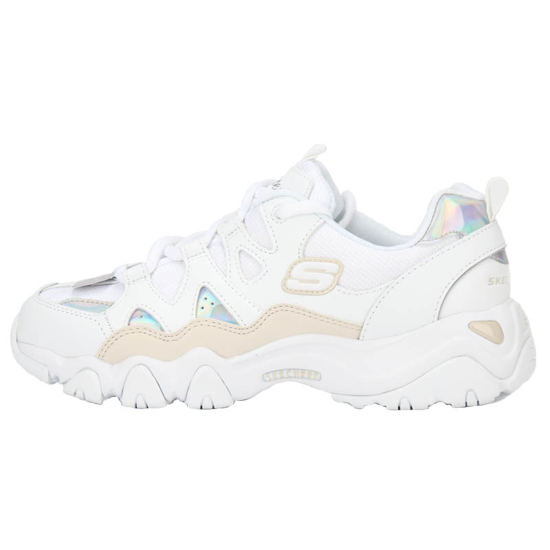 斯凯奇女鞋Skechers春夏镭射休闲运动鞋复古老爹鞋熊猫鞋66666312