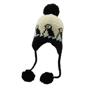 韩系大头围字母针织冷帽女冬季保暖护耳雷锋帽小众显脸小堆堆帽子