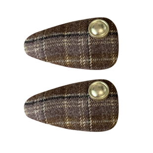 《建桥学院》百搭法式复古英伦格纹发夹刘海bb夹少女侧边发卡边夹