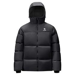 [骆驼火炉]运动三防羽绒服男冬季情侣加厚连帽防水面包羽绒外套女