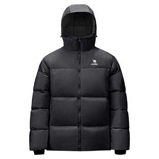 [骆驼火炉]运动三防羽绒服男冬季情侣加厚连帽防水面包羽绒外套女