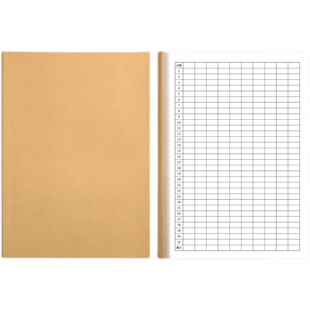 A4万能表格记账本空白表格笔记本统计记账本每日手账明细账加厚