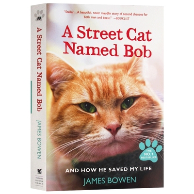 一只名叫鲍勃的流浪猫 英文原版小说 A Street Cat Named Bob 平装版 流浪猫鲍勃 同名电影小说 遇见一只猫 伦敦街猫记 英文版书籍