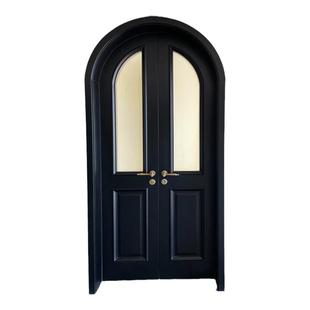 圆弧拱形门烤漆门对开门定制卧室客厅厨房造型实木房间实木复合门