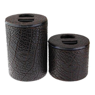 德国进口马丁威斯美洲野牛皮烟斗配件烟丝罐保湿盒LTT 2 Bison