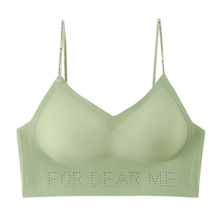 纯珂斯尼夏季薄款简约一片式聚拢上托无痕内衣女文胸罩无钢圈透气