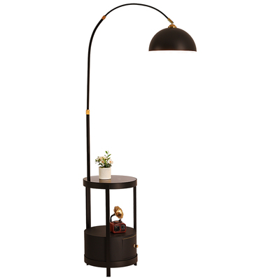 钓鱼灯客厅落地灯置物架氛围灯