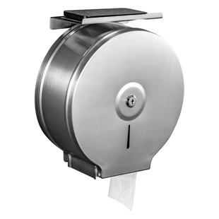 加厚不锈钢大卷纸盒酒店工程纸巾盒大盘纸架厕所防水纸巾盒壁挂式