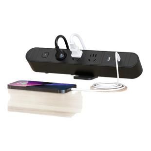 飞利浦桌面插座桌夹式办公室插排带usb电源排插接线板30W定做pdu