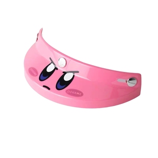 OOHAMA头盔通用帽檐卡通女生可爱卡比装饰遮阳evo三扣防晒遮阳沿