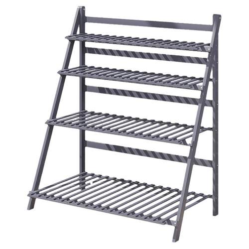 阳台花架落地式置物架新款楠竹多层多肉装饰花盆架子客厅家用收纳