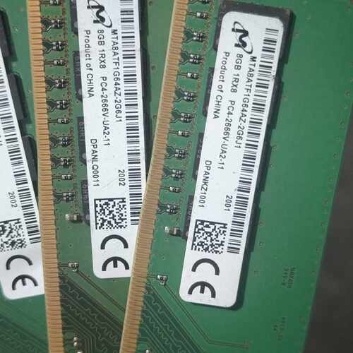 议价美光DDR4 8GB内存条 MTA8ATF1G64AZ-2G维修