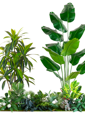 仿真绿植造景组合植物室内装饰