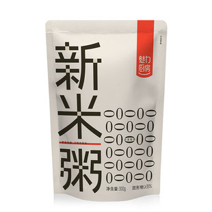 魅力厨房新米粥早餐白米家常粥即食免煮方便速食配料干净