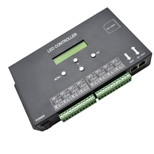 麦爵士控制器UDP通讯LED幻彩灯带酒吧KTVDMX512TTLMADRIX控制器