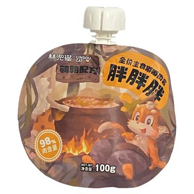 林兜猫嘟嘟肉酱猫湿粮100g鹌鹑肉