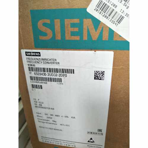议价西门子MM430变频器6SE6430-2AD31/2UD31/32/8DB0/8DA0/2DB0/2