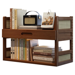 桌面收纳架子简易小书架学生书桌上小型收纳置物架多层台面整理架