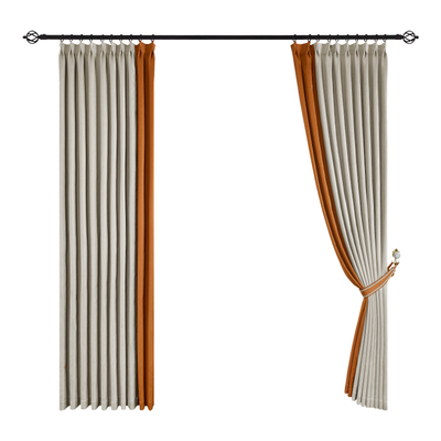 客厅窗帘如鱼得水遮光轻奢