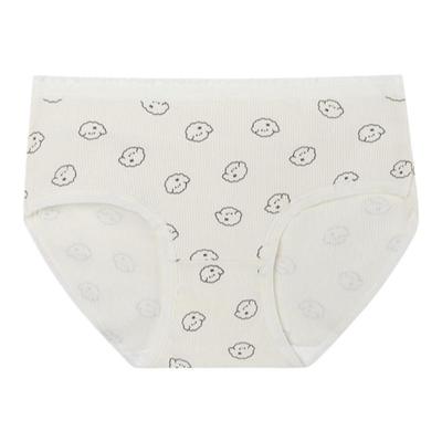 馨帮帮Bra卡通印花螺纹肌理内裤
